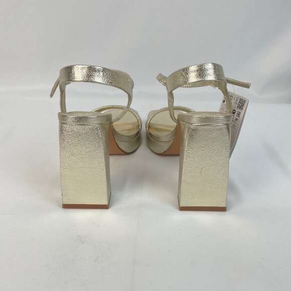 Gold Platform Sandals - Picture 3 of 3
